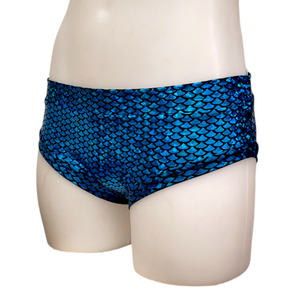 Classic Booty Short in Turquoise Mermaid