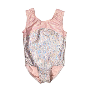 Leotard in Pink Mermaid