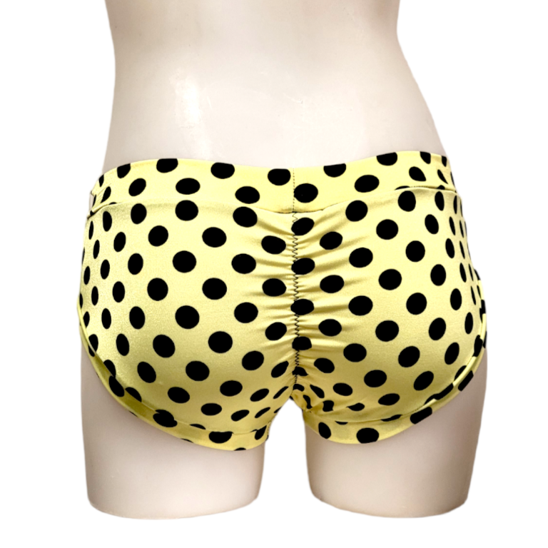 Classic Booty Short in Yellow Dot