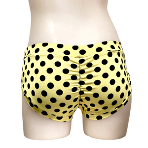 Classic Booty Short in Yellow Dot