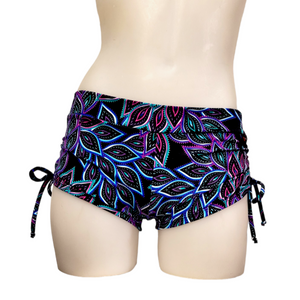 Side Tie/Scrunch Short in Peacock