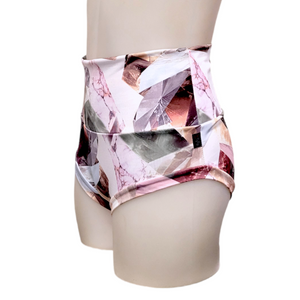 High Waisted Booty Short in Pink Crystal
