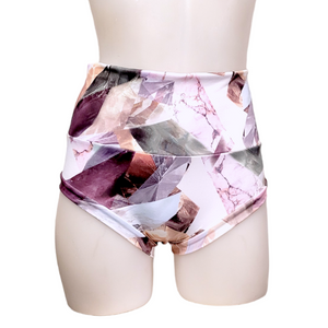 High Waisted Booty Short in Pink Crystal