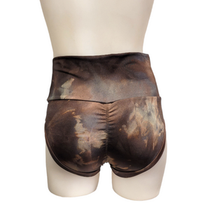 High Waisted Booty Short in Rustic Copper