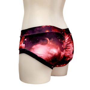 Classic Booty Short in Pink Galaxy