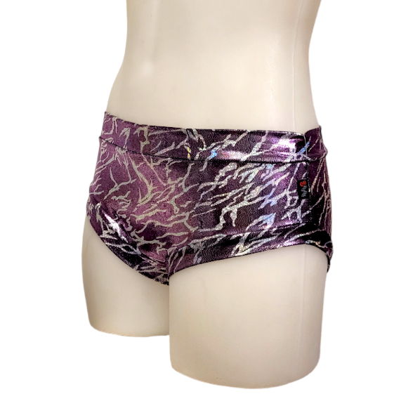Classic Booty Short in Purple Lightning