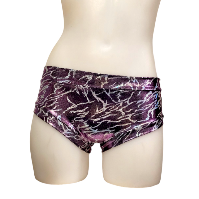 Classic Booty Short in Purple Lightning