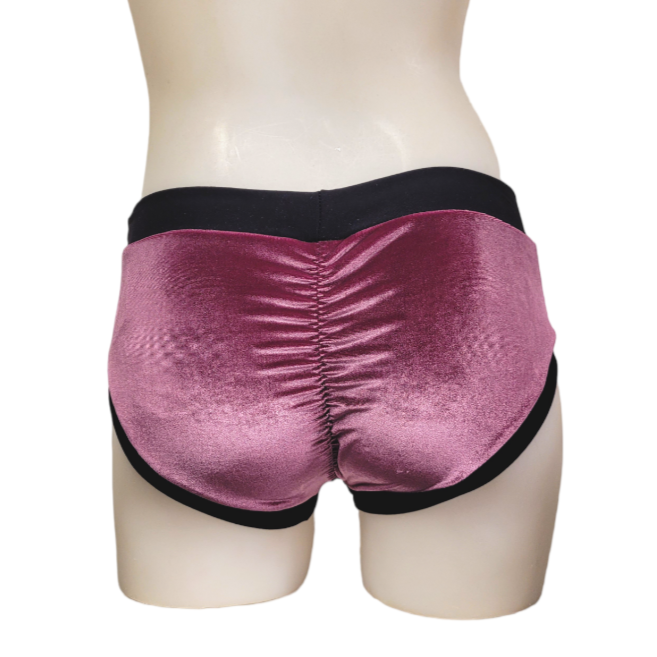 Classic Booty Short in Mauve Velvet