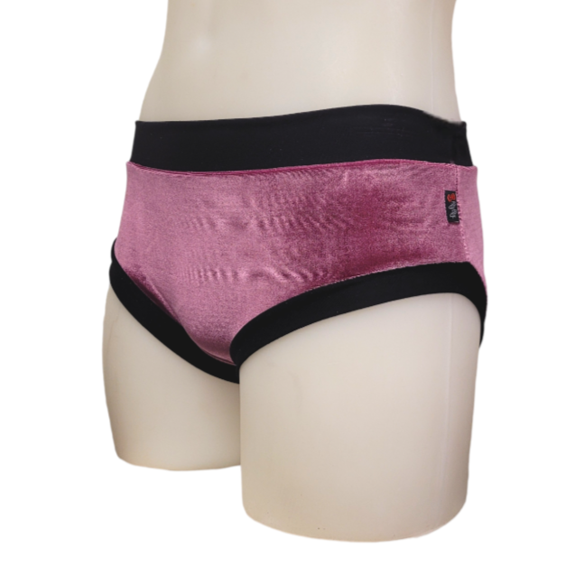 Classic Booty Short in Mauve Velvet