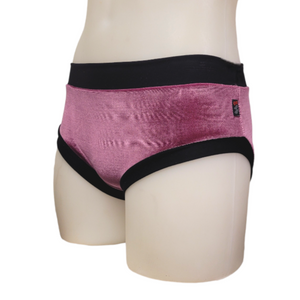 Classic Booty Short in Mauve Velvet