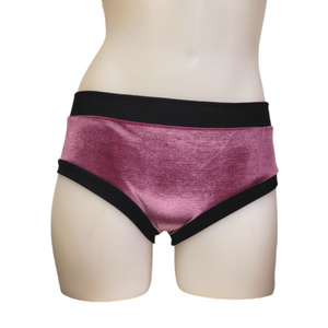 Classic Booty Short in Mauve Velvet