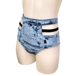 Monroe Short in Storm Crushed Velvet