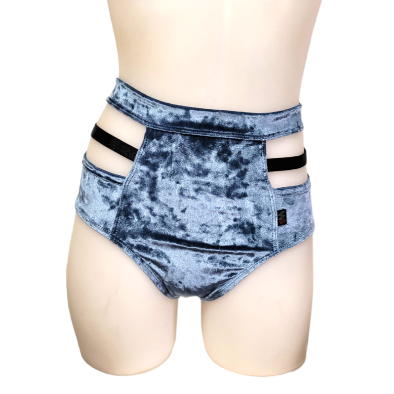 Monroe Short in Storm Crushed Velvet