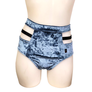 Monroe Short in Storm Crushed Velvet