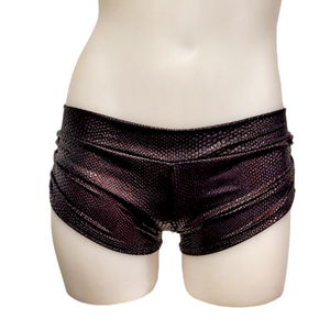 Side Tie/Scrunch Short in Snake Skin