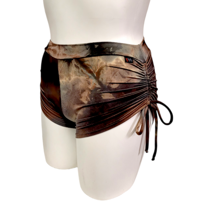 Side Tie/Scrunch Short in Rustic Copper