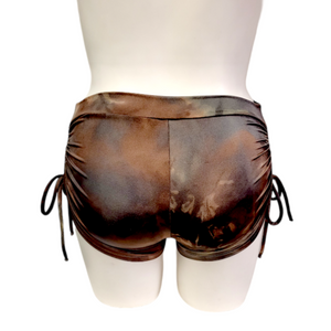 Side Tie/Scrunch Short in Rustic Copper