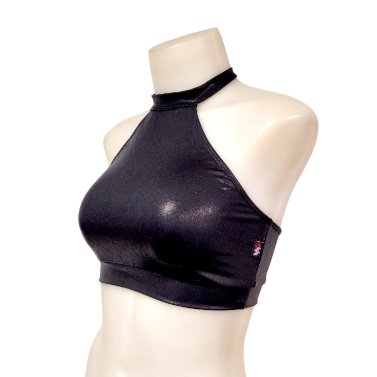 Halter Top in Black Mystique