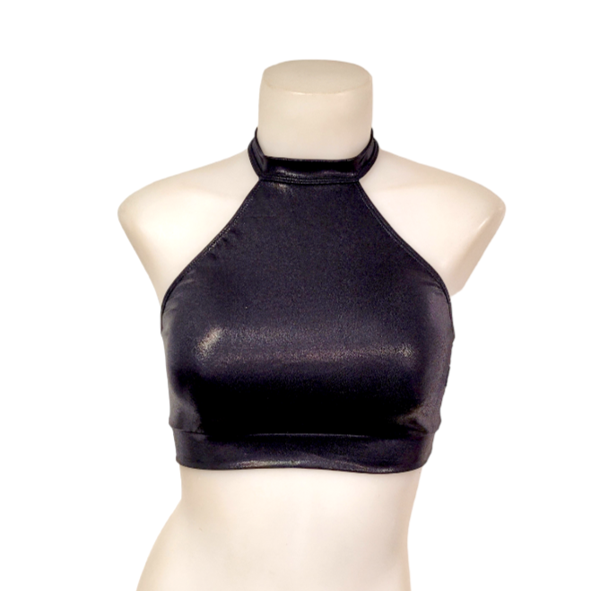 Halter Top in Black Mystique
