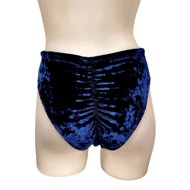 Layla Short in Navy Crushed Velvet