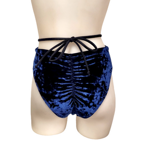 Layla Short in Navy Crushed Velvet