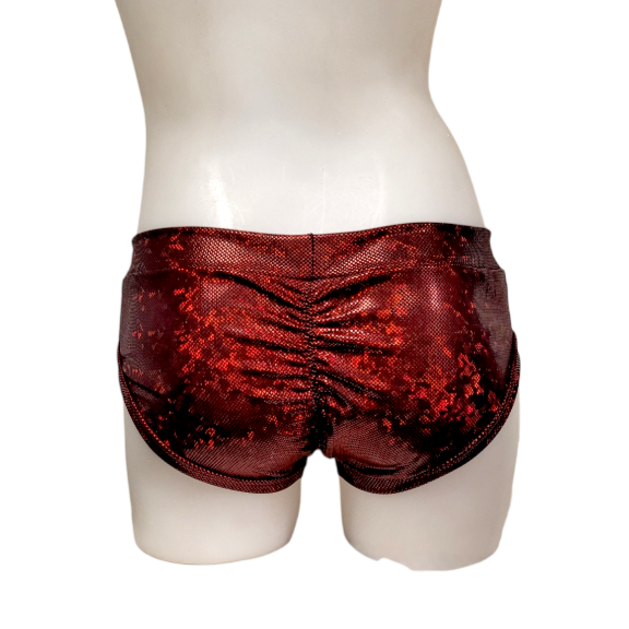 Classic Booty Short in Red Ice