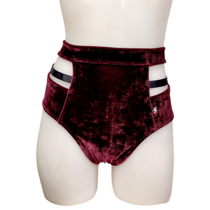 Monroe Short in Burgundy Velvet