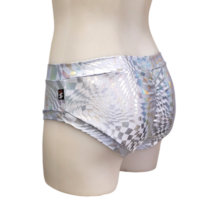 Classic Booty Short in Light Blue Swirl