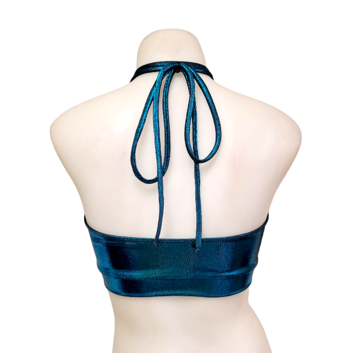 Layla Top in Black Teal Mystique
