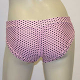 Booty Short- Light Pink with Black Polka Dots
