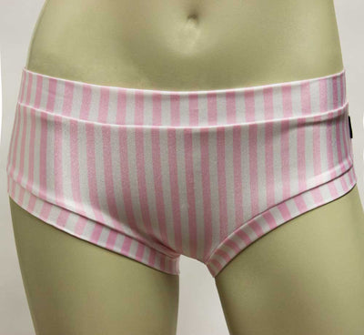 Booty Short- Pink and White Stripe