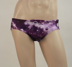 Men's Swim Brief - Purple Galaxy