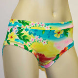 Booty Short- Yellow Tropical