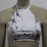 Halter Top- White Marble