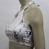 Halter Top- White Marble