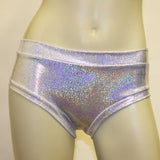 Booty Short- White Disco Mystique