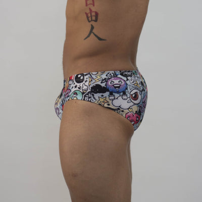 Men's Swim Brief - Graffiti - HeyHey & Co