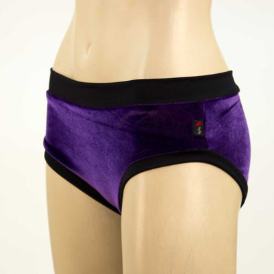 Purple velvet short by heyheyandco