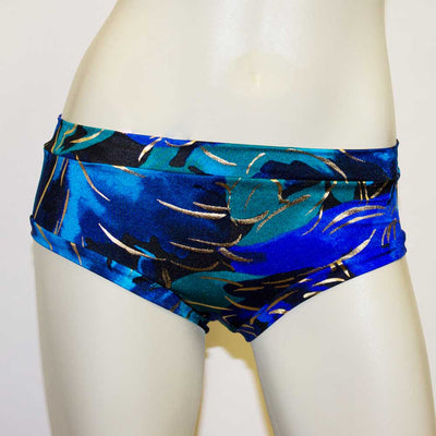 Booty Short- Blue Tropical